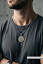 Ottoman Coin Figured Coin Motif Medallion Handcrafted Stainless Steel Chain Men's Necklace - 2