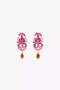 Zra Brand Model Pink Lobster Mango Earrings Birthday Gift Gift for Mother Summer Jewelry - 6