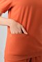 Tile Star Best Lycra Suit Two-Way Lycra Fabric Rib Detail Scrubs Bottom Top Suit - 4