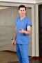 Dr Greys Terikoton Parliament Blue Doctor Nurse Uniform Medical Uniform Surgical Suit Thin Fabric - 2