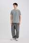 Regular Fit Crew Neck Basic Plain Short Sleeve T-Shirt B3491Ax24Sp - 2