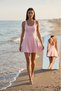 Pink Scuba/Diver 2 Layer Tennis Knitted Sports Dress with Shorts Inside