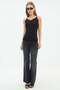 Lace Rope Strap Slim Fit Blouse - 2