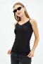 Lace Rope Strap Slim Fit Blouse - 3