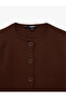 Buttoned Long Sleeve Crew Neck Knitwear Cardigan - 7