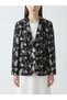 Mother daughter 100% cotton floral embroidered blazer jacket - 3