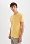 Slim Fit Slim Fit Crew Neck Printed Short Sleeve T-Shirt C2077Ax24Sm - 3