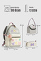 My Polo 2055 Triple Set Girls' Primary and Secondary School Backpack School Bag Multi-Compartment Ortho - 8