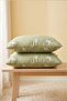 Green Daisy Cotton 2-Piece Pillowcase 50X70 cm