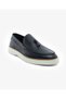 Men's Black Genuine Leather Loafer Shoes 5Y1La18490 - 2