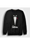 Unisex Black Tuxedo Movie Baba The Godfather Sweatshirt 252240tt