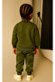 Dinosaur Printed Fleece-Lined Brushed Cotton Kids Set – Sweatshirt & Jogger Bottom, Ages 2–8 - 2