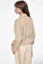 Women's Belted Short Trench Coat 1570 - K. Beige - 4