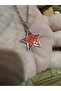 Crimson Star Unisex Necklace – the Power of Bright Red on Your Neck - 4
