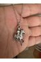 Ataturk Figured Pendant on Horse – Silver Color Unisex Metal Jewelry - 2