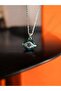 Round Crystal Blue Evil Eye Bead Women's Necklace – Stainless Steel, 55 cm Sparkling Design - 3