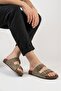 Men's Orthopedic Stitched Slip-On Slippers with Lightweight Flexible Buckle for Inside/Outside Wear
