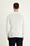 Crew Neck Slim Fit Slim Fit Cotton Linen Blended Knitwear Sweater - 3