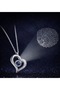 100 Languages I Love You Infinite Love Black Stone Steel Necklace