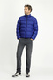Windproof Sports Inflatable Jacket with Bag, Stand Collar, Zipper, and Pockets - 3