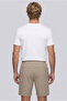 Techno-Line Regular Fit Knitted Flexible Sweat Shorts with Snap Fasteners and Elastic Waist - 3