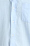 Short Sleeve Relaxed Fit Buttoned Collar Linen Look Cotton Sports Shirt - 6