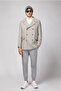 Woolen Patterned Double Breasted Coat - 3