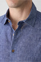 Long Sleeve Oversize Striped Linen Look 100% Cotton Shirt - 6