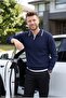 Men's Oversize Thessaloniki Knitted Polo Collar Knitwear Sweater - 4