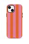 iPhone 14 Plus Vorian Double Layer Case Tangerine Rose Stripe