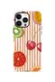 iPhone 14 Pro Max Vorian Double Layer Case Tutti Frutti Stripe