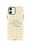 حافظة آيفون 12 فوريان ذات الطبقة المزدوجة Good Things Gingham