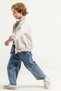 Boy's Gabardine Bomber Jacket, Plaid Shirt, T-Shirt and Jeans 4-Piece Set 9100 Spr - 2