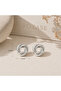 Spiral Knot Earrings Gold Silver Color Minimal Stylish Daily Use 1.5 cm - 2