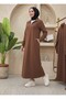 Lina Series Zippered Sport Long Hijab Dress with Pockets - Aerobin - 2
