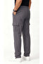 Men's Metallic Parachute Fabric Baggy Pants with Commando Pockets and Adjustable Clip-On Legs - 4