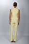 V-Neck Decorated Buttoned Vest Suit 1530505-Yellow - 1530505 - 3