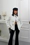 New Season Women's Polka Dot Stand Collar Short Belted Trench Coat - 5
