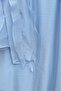 Tied Front Ruffled Lined Asymmetrical Cut Cupra Set - Baby Blue - 4