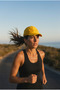 Unisex Sports Mesh Mercerized Tennis Cap Summer Yellow - 3