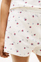 Women's White Cotton Casual Home Shorts - 5