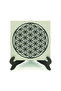طاولة مكتبية من خشب MDF مطبوعة بنمط زهرة الحياة مقاس 10x10 KD-109 - 2