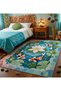 Sdt Water Lily Flowered Koi Fish Pond Patterned Woven Base Decorative Carpet Sdt882 - 2