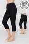 Plus Size Cotton Women's Leggings High Waist Capri Comfortable Stretchy Tummy Control - Plus Size Capri Leggings - 5060