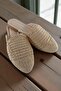Women's Closed-Front Straw Slippers Lace Knitted Daily Home Slippers - 2