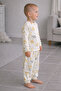 2-13 Years Old Boys' Pajama Set Unisex 100% Cotton Combed Cotton Elastic Sleeves and Cuffs Comfortable Fit Baby Set Pajamas - 2