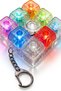 Toy 8-Key Stress Wheel Illuminated Keyboard Stress Relief Sound-Emitting Light-Up Keypad Keychain - 2