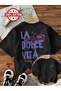 Unisex La Dolce Vita Cocktail Printed Oversize T-Shirt