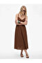 Strappy Modal Midi Brown Women's Dress 6Sak80016Ew - 2
