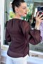 Double-Breasted Collar Flounce Organza Blouse 6Y166 - 2